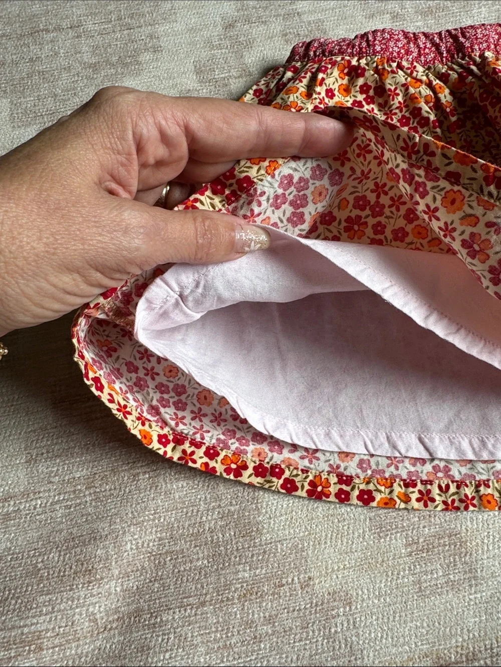 GAP Kids Floral Circle Skirt - Pink, Orange & Cream size 4